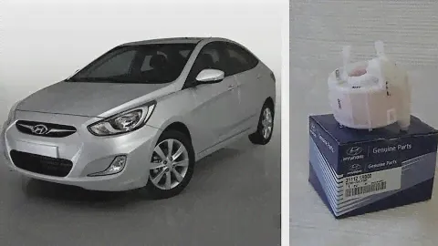 Hyundai Solaris замена топливного фильтра.