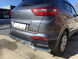 Защита заднего бампера G d60/60 Папа Тюнинг для Hyundai Creta 2016-2021
