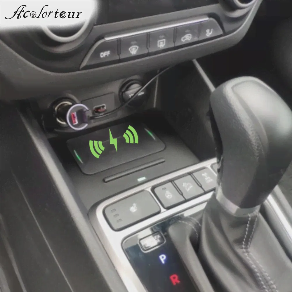 плата для быстрой зарядки телефона для Hyundai creta 2020 Cantus 2020 qi беспроводное зарядное устройство аксессуары для центральной консоли-0