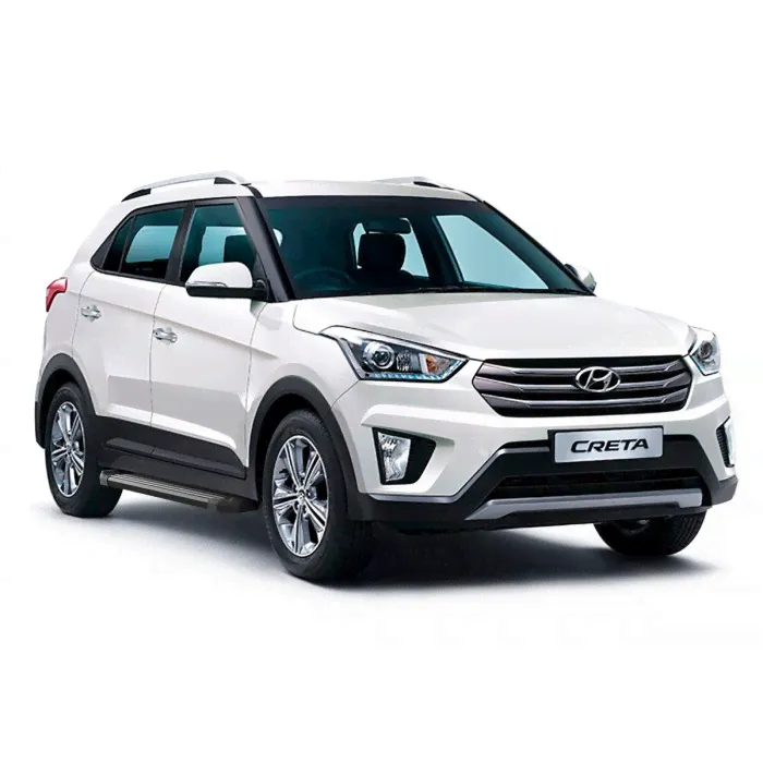 Пороги алюминиевые Rival Style для Hyundai Creta 2016-2024