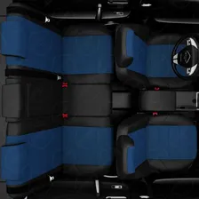 Чехлы Автолидер на сидения для Hyundai Creta II 2021-2024, цвет Черный/Синий. Артикул HY15-1401-EC05