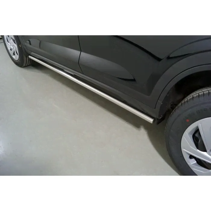 Пороги труба 42,4 мм для Hyundai Creta 2021-2024