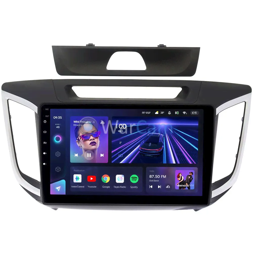 Штатное головное устройство Hyundai Creta (2016-2021) Teyes CC3 2K 10.36 дюймов 6/128 RM-1028 на Android 10 (4G-SIM, DSP, QLed)-0