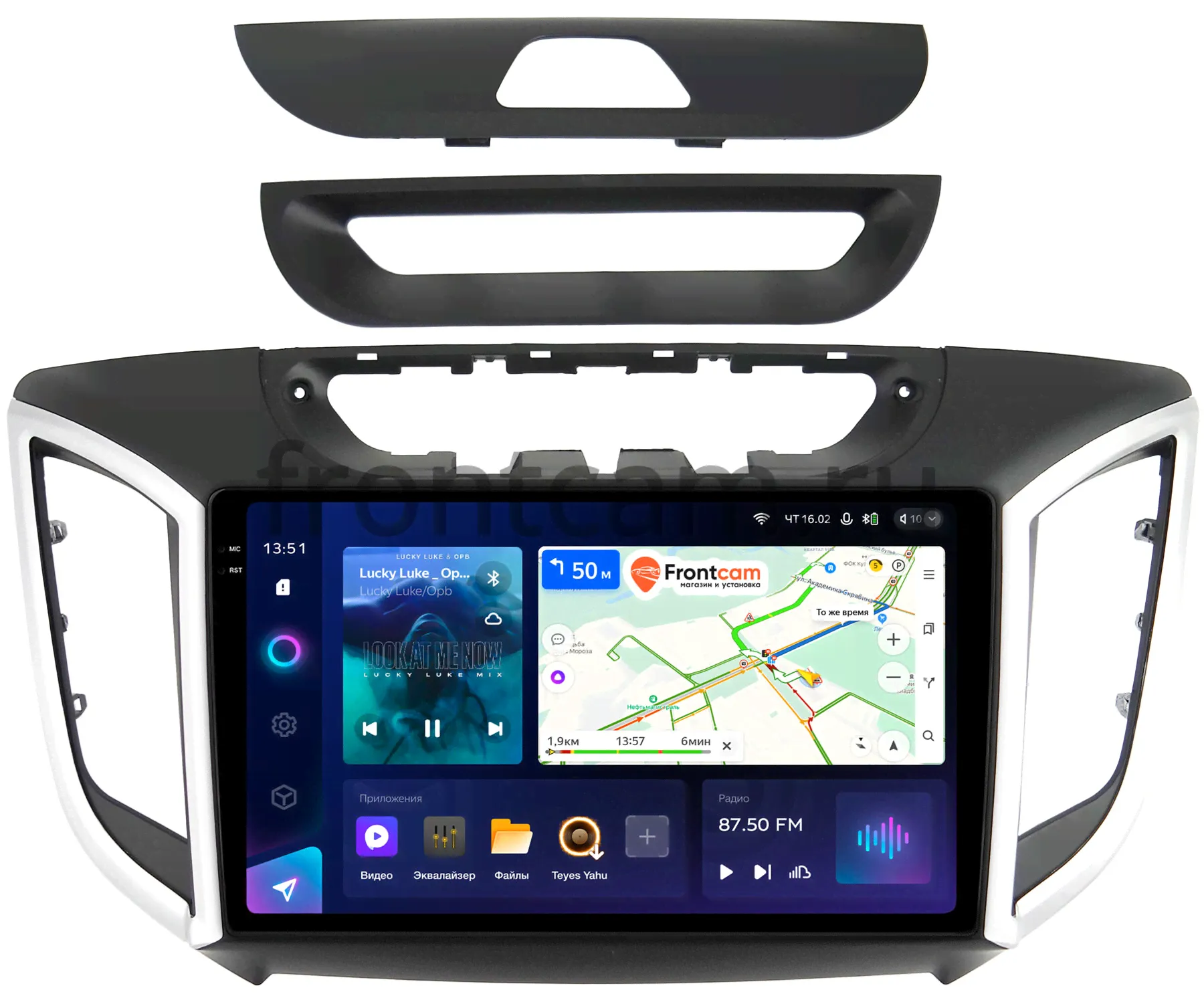 Штатное головное устройство Hyundai Creta (2016-2021) Teyes CC3 2K 4/32 9.5 дюймов RM-9-949 на Android 10 (4G-SIM, DSP, QLed)